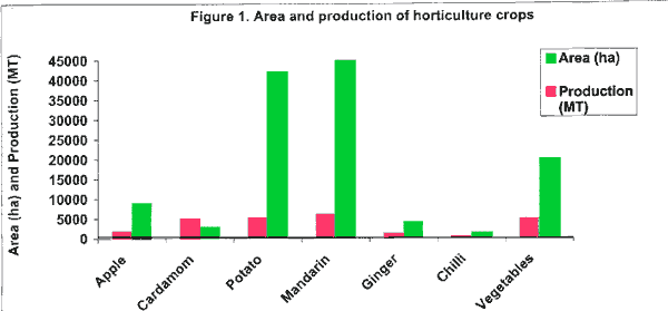Graph of Horticultural Production